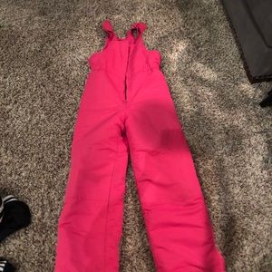Girls Pink Snowpants
